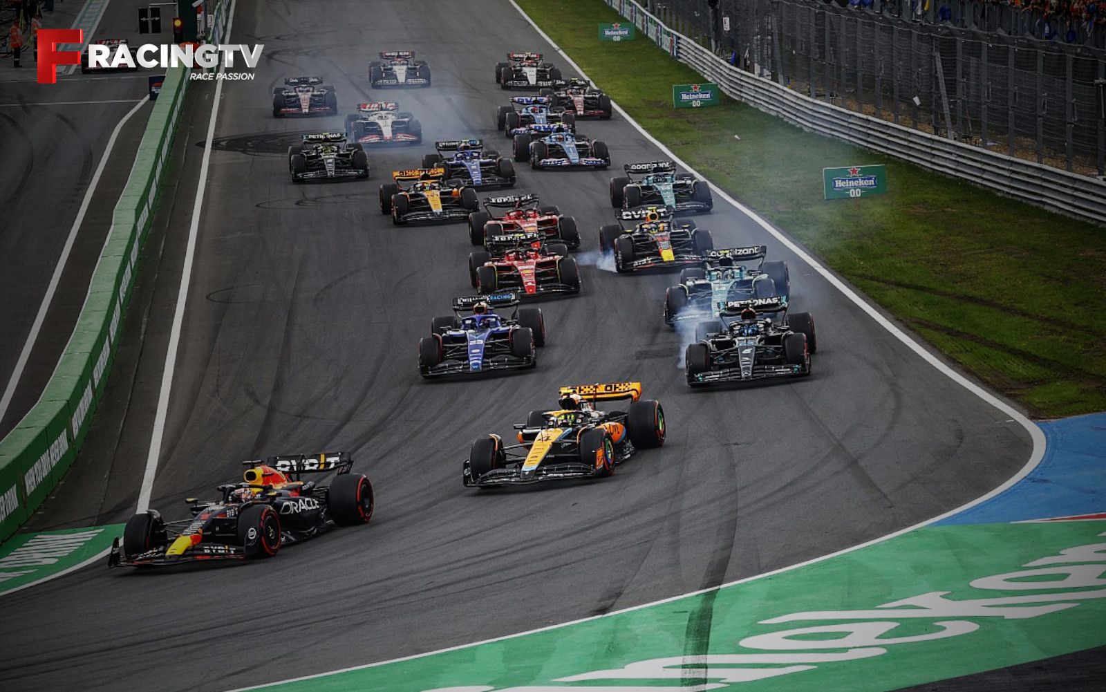 TRA PIOGGIA, CAOS E DISASTRO FERRARI: A ZANDVOORT TRIONFA SUPER MAX !